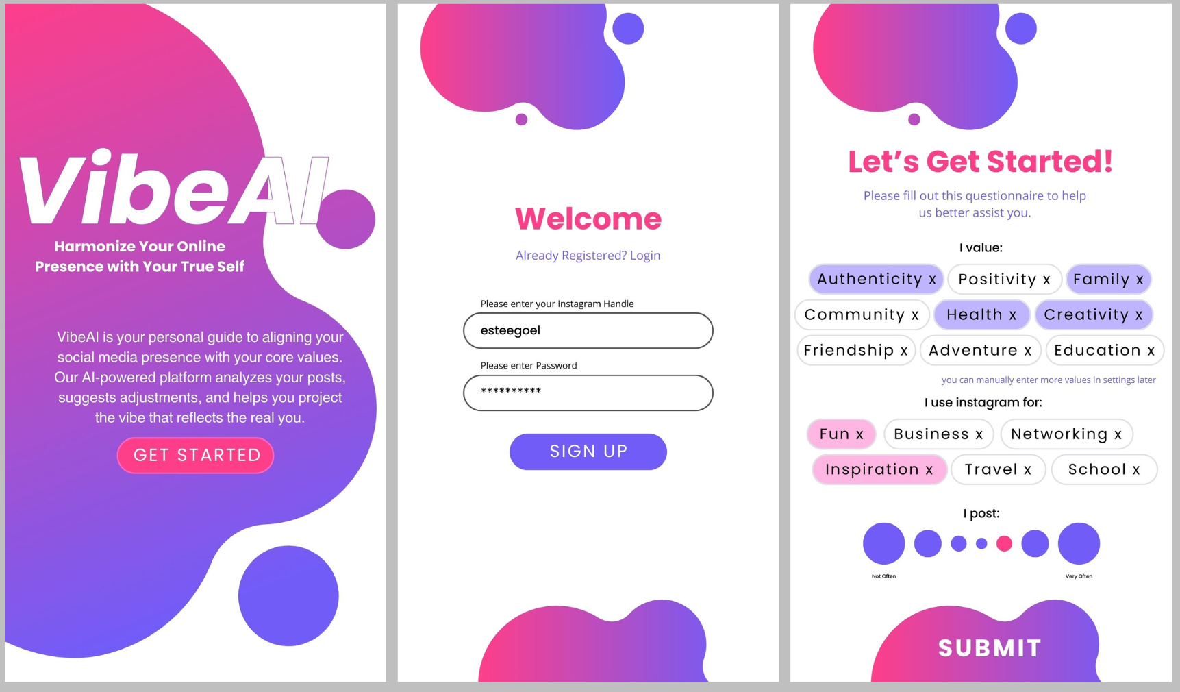 onboarding screens